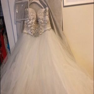 Wedding dress off white size 8